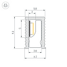 Профиль SL-MINI-6-H9-2000 ANOD BLACK (Arlight, Алюминий) Lednikoff