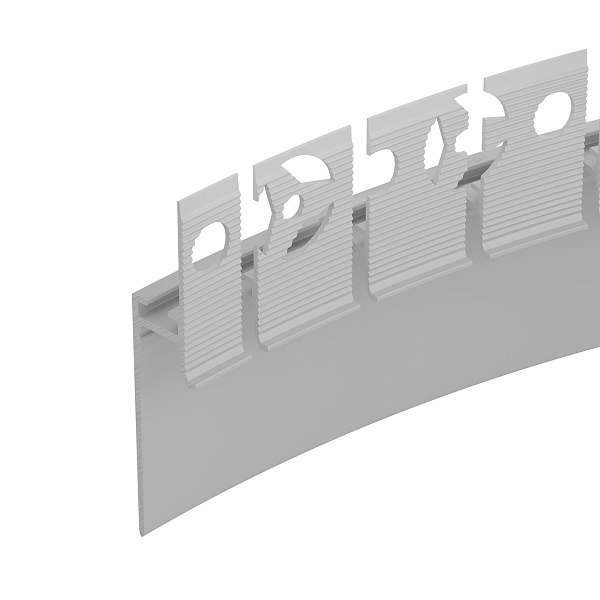 Профиль PLINTUS-FANTOM-BENT-H35-SIDE-2000 WHITE (Arlight, Алюминий) Lednikoff
