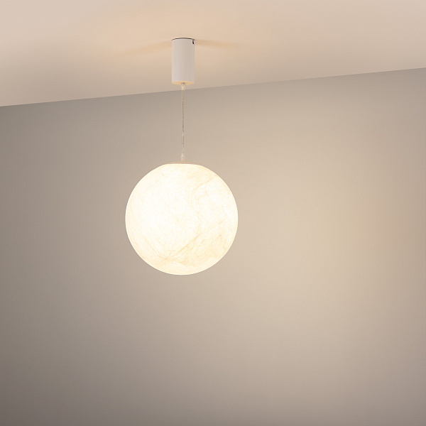 Светильник SP-SILKA-HANG-R300-7W Warm2700 (WH, 330 deg, 230V) (Arlight, IP20 Натуральный шелк, 3 года) Lednikoff