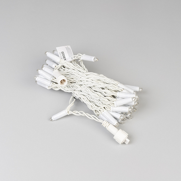 Светодиодная гирлянда ARD-STRING-CLASSIC-9000-WHITE-60LED-LIVE RGB-SPI (12V, 40W) (Ardecoled, IP65) Lednikoff