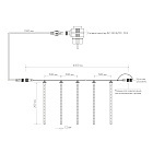 Светодиодная гирлянда ARD-ICEFALL-CLASSIC-D12-200-10PCS-CLEAR-32LED-LIVE BLUE (230V, 10.5W) (Ardecoled, IP65) Lednikoff