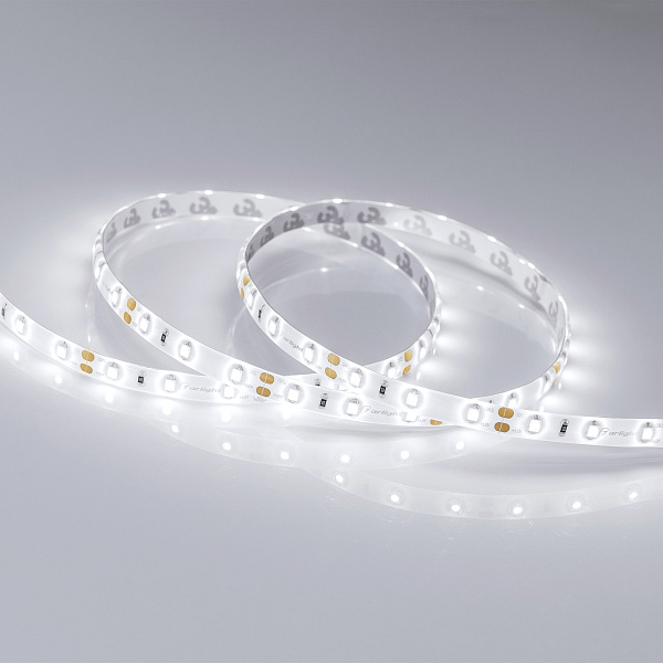 Светодиодная лента RTW 2-5000SE 12V White (3528, 300 LED, LUX) (Arlight, 4.8 Вт/м, IP65) Lednikoff
