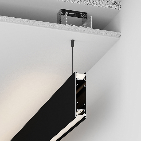 Профиль SL-LINE-25100-DUAL-2500 BLACK (Arlight, Алюминий) Lednikoff