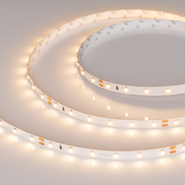 Светодиодная лента RT 2-5000-50m 24V Warm3000 (3528, 60 LED/m, LUX) (Arlight, 4.8 Вт/м, IP20) Lednikoff