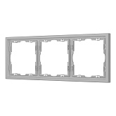 Рамка пластиковая FRM-NOBE-SFPL-3-IS (Arlight, Никель)