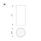 Светильник SP-GABI-SURFACE-R60-12W Warm3000 (BK, 60 deg, 230V) (Arlight, IP40 Металл, 5 лет) Lednikoff