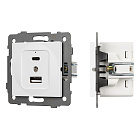 Механизм USB розетки SCT-MUAC-PL-WH-V (5V, 3A, QC4) (Arlight, -) Lednikoff