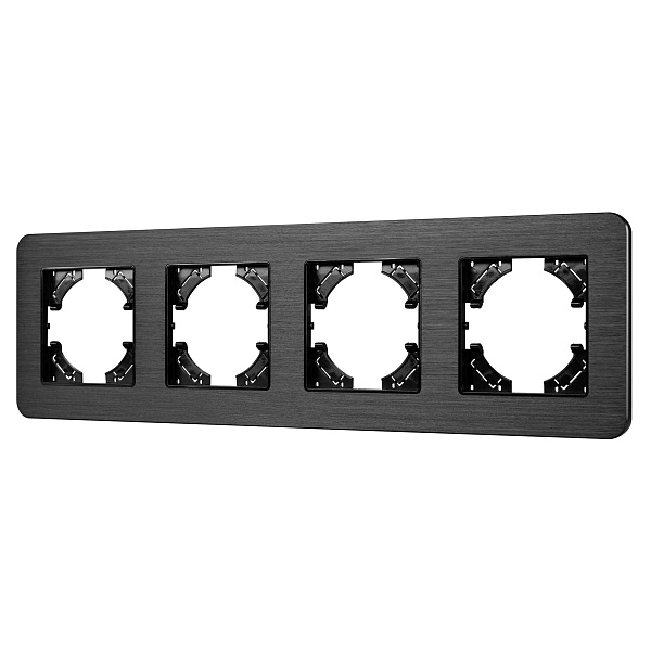 Рамка алюминиевая FRM-AKIRY-AL-4-BK (Arlight, -) Lednikoff