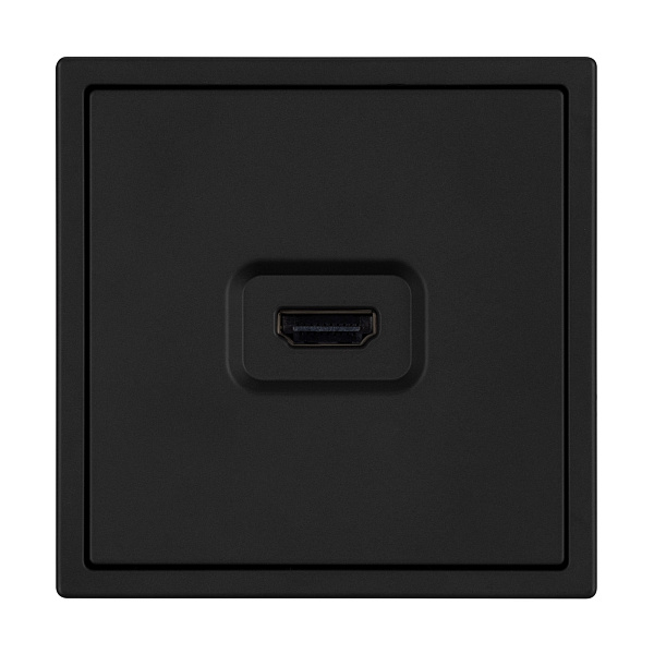 Механизм HDMI розетки SCT-NOBE-MHD1-SFPL-BK (Arlight, Черный оникс) Lednikoff