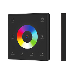 INTELLIGENT ARLIGHT Сенсорная панель SMART-SPI-801-11-4SC-RGBW-SUF Black (3V, 2.4G) (IARL, IP20 Пластик, 5 лет)