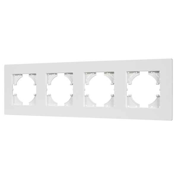 Рамка пластиковая FRM-PERIO-PL-4-WH (Arlight, -) Lednikoff
