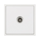 ARL NOBE Розетка ТВ софт-тач белый кварц SCT-MTV1-SFPL-WH (TV) (Arlight, -) Lednikoff