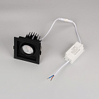 Светильник MS-VORTEX-BUILT-S90x90-12W Warm3000 (BK-BK, 40 deg, 230V) (Arlight, IP20 Металл, 5 лет) Lednikoff