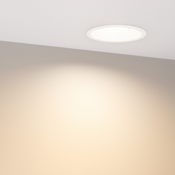 Светильник MS-BREEZE-BUILT-R104-12W Warm3000 (WH, 90 deg, 230V) (Arlight, IP20 Металл, 5 лет) Lednikoff