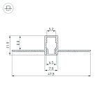Профиль SL-LINIA8-FANTOM-2000 ANOD (Arlight, Алюминий) Lednikoff
