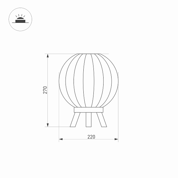 Светильник LGD-PEARL-TAB-7W Warm3000 (GR, 164 deg, 230V) (Arlight, IP65 Металл, 3 года) Lednikoff