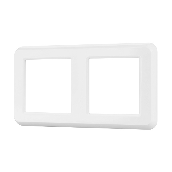 Рамка пластиковая FRM-VERSA-PL-2-WH (Arlight, -) Lednikoff