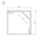 Профиль SL-KANT-H30-2000 ANOD (Arlight, Алюминий) Lednikoff