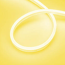 Светодиодная лента герметичная AURORA-PS-A120-16x8mm 24V Yellow (10 W/m, IP65, 2835, 5m) (Arlight, Силикон, 2 года)