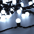 Светодиодная гирлянда ARD-BALL-CLASSIC-D17.5-20000-BLACK-200LED WHITE (230V, 14W) (Ardecoled, IP65) Lednikoff