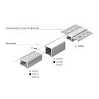 Профиль SL-SLIM20-H20-2000 BLACK (Arlight, Алюминий) Lednikoff