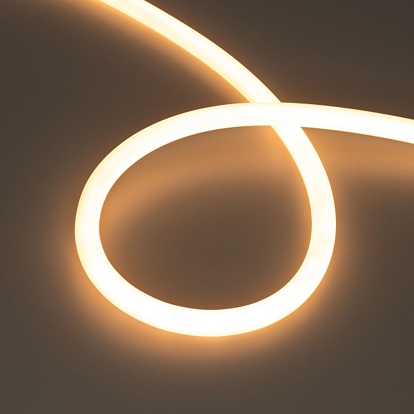 Светодиодная лента герметичная MOONLIGHT-TOP-M560-D13mm 24V Warm2300 360deg (8.6 W/m, IP65, 5m, wire x1) (Arlight, Вывод прямой, 3 года)