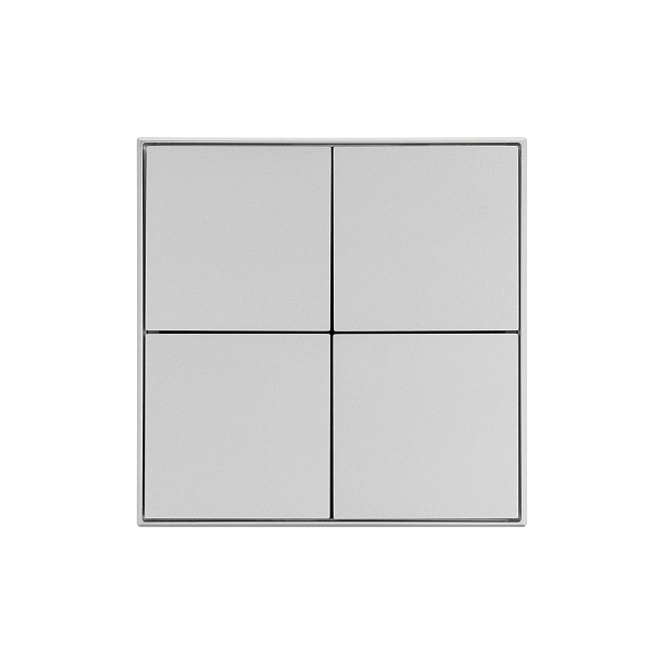 INTELLIGENT ARLIGHT Кнопочная панель KNX-304-23-IN Silver (BUS, Frame) (IARL, IP20 Металл, 2 года) Lednikoff