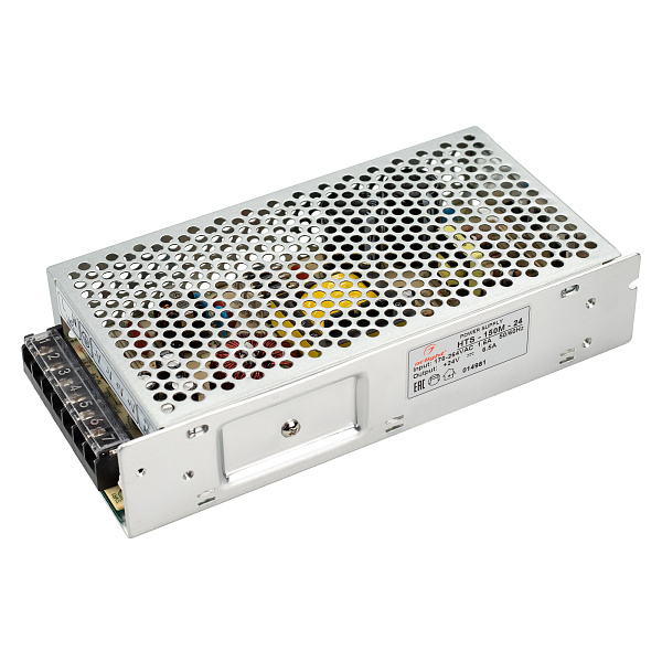 Блок питания HTS-150M-24 (24V, 6.5A, 150W) (Arlight, IP20 Сетка, 3 года) Lednikoff