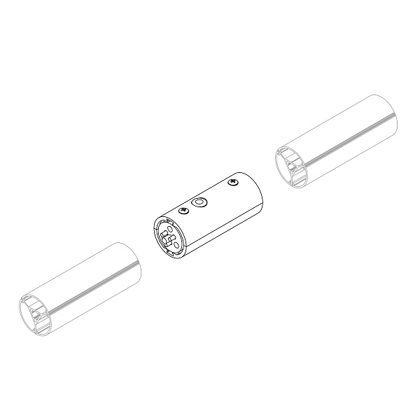 Соединитель профиля ROUND-D36-360-180 BLACK (Arlight, Алюминий) Lednikoff