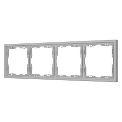 Рамка пластиковая FRM-NOBE-SFPL-4-IS (Arlight, Никель)