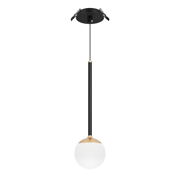 Светильник SP-BEADS-HANG-BUILT-T-R100-8W Warm3000 (BK-GD, 180 deg, 230V) (Arlight, IP20 Металл, 5 лет)