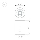 Светильник SP-FOCUS-R110-18W Warm3000 (BK, 24 deg, 230V) (Arlight, IP54 Металл, 5 лет) Lednikoff