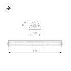 Светильник SP-LAGERN-MOTION-L885-150W Day5000 (WH, 50х90 deg, 230V) (Arlight, IP65 Металл, 5 лет) Lednikoff