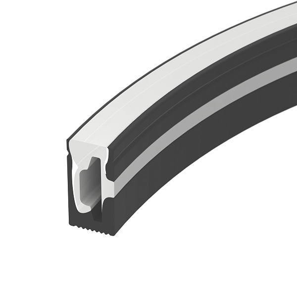 Силиконовый профиль WPH-FLEX-0612-SIDE-S8-5m BLACK (Arlight, Силикон) Lednikoff