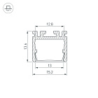 Профиль PDS-D-2000 ANOD (Arlight, Алюминий) Lednikoff