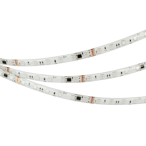Светодиодная лента герметичная DMX-SE-B60-10mm 24V RGB-PX6 (14 W/m, IP65, 5m) (Arlight, -) Lednikoff