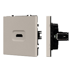 Механизм HDMI розетки SCT-NOBE-MHD1-SFPL-CA (Arlight, Кашемир)