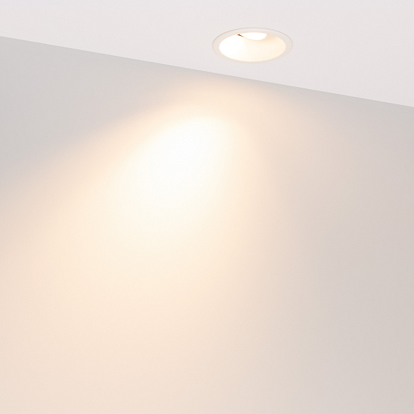 Светильник MS-FLOW-BUILT-R85-12W Warm3000 (WH, 15 deg, 230V) (Arlight, IP20 Металл, 5 лет) Lednikoff
