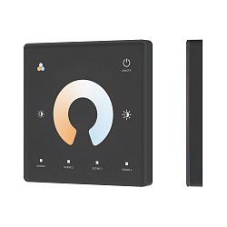 INTELLIGENT ARLIGHT Сенсорная панель SMART-RF-801-11-1G-4SC-MIX черный (3V, 2.4G) накладная (IARL, IP20 Пластик, 5 лет)