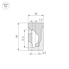 Силиконовый профиль WPH-FLEX-1018-SIDE-S10-20m WHITE (Arlight, Силикон) Lednikoff