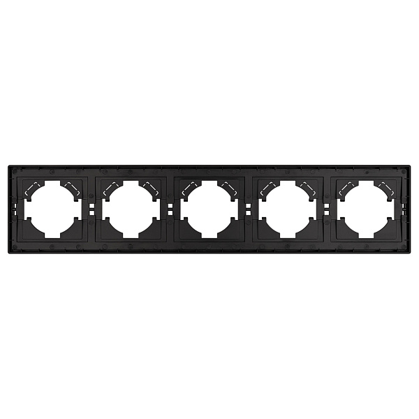 Рамка пластиковая FRM-TENDO-PL-5-BK (Arlight, Черный) Lednikoff
