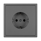 Механизм электрической розетки SCT-NOBE-MEU1-SFPL-GR (230V, 16A) (Arlight, Серый базальт) Lednikoff