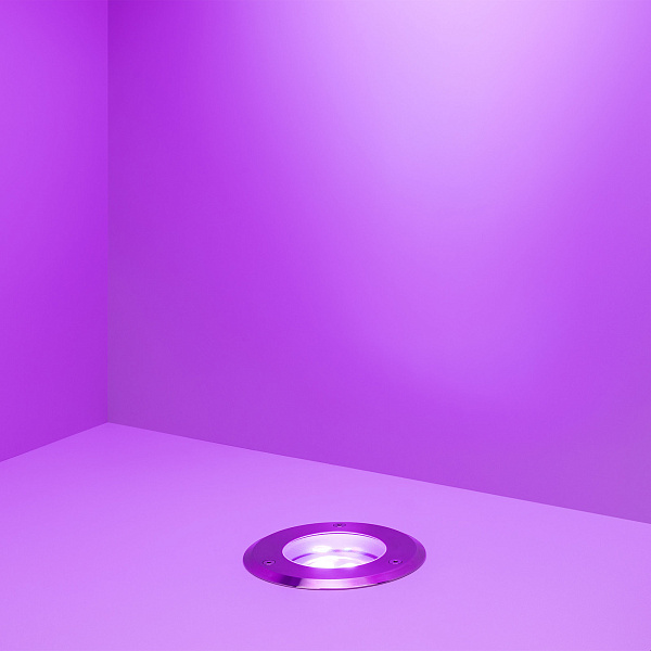 Светильник ART-GROUND-COLOR-TURN-R115-9W RGB (SL, 25 deg, 24V) (Arlight, IP67 Металл, 3 года) Lednikoff