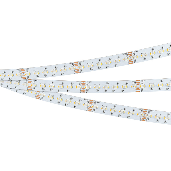Светодиодная лента RT-AM360-12mm 24V RGBW-MIX (24 W/m, IP20, 2835/2210, 5m) (Arlight, -) Lednikoff