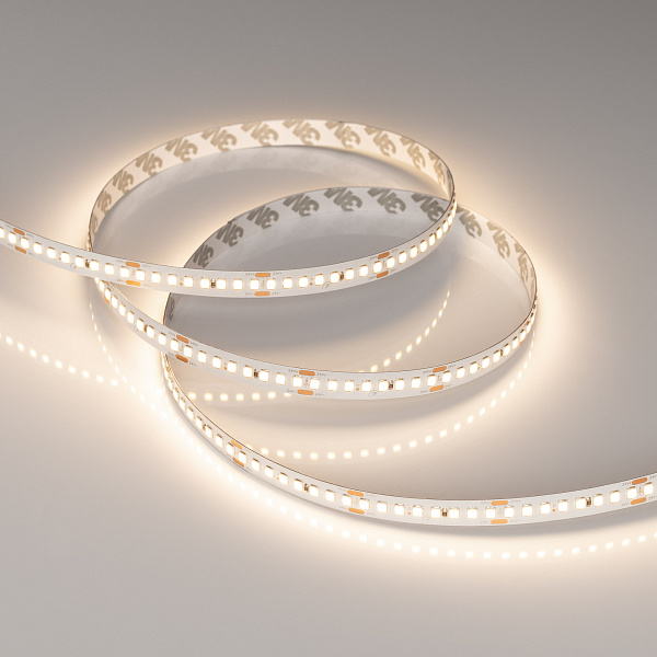 Светодиодная лента RT-A192-10mm 24V Warm3500 (17.6 W/m, IP20, 2835, 5m) (Arlight, высок.эфф.150 лм/Вт) Lednikoff