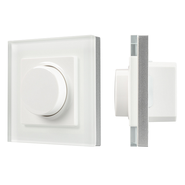 Панель SMART-P96-DIM-IN White (230V, 1.5A, 0-10V, Rotary, 2.4G) (Arlight, Пластик) Lednikoff