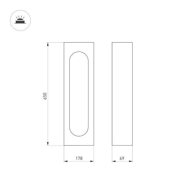 Светильник LGD-MUSE-BOLL-H650-12W Warm3000 (DG, 296 deg, 230V) (Arlight, IP65 Металл, 3 года) Lednikoff