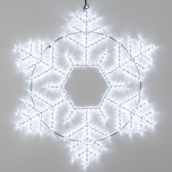 Фигура ARD-SNOWFLAKE-M10-1000x900-504LED White (230V, 31W) (Ardecoled, IP65) Lednikoff