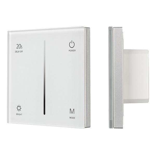 Панель SMART-P36-DIM-IN White (230V, 1.2A, TRIAC, Sens, 2.4G) (Arlight, IP20 Пластик, 5 лет) Lednikoff