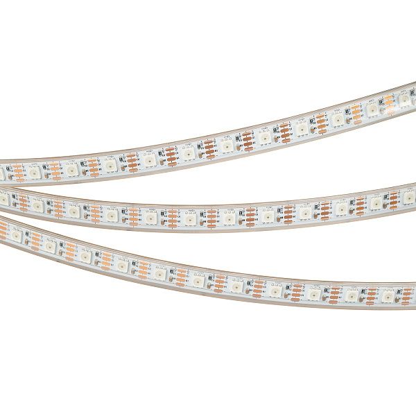 Светодиодная лента герметичная SPI-P-B60-12mm 12V RGB-PX1-BPT (8 W/m, IP66, 5060, 5m) (Arlight, бегущий огонь) Lednikoff